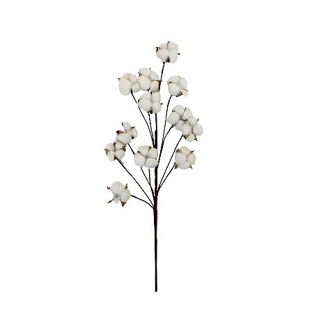 Galho Decorativo de Natal - Branco - 66cm - 1 unidade - Rizzo