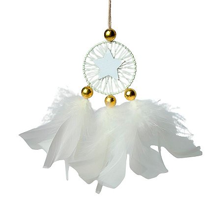 Filtro Dos Sonhos Pendente de Natal - Branco - 18cm - 1 unidade - Rizzo