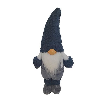 Papai Noel Decorativo Heaven Em Pé de Natal - Azul - 42cm - 1 unidade - Rizzo