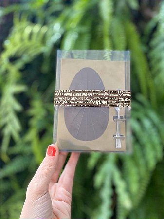 Caixa Ovo de Colher 250g - Classic Bronze Cód 1409 - 05 unidades - Ideia Embalagens - Rizzo Embalagens
