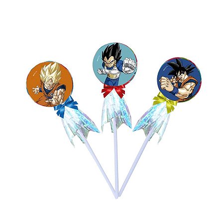 Pirulito Lembrancinha Festa Dragon Ball 10 Unidades Rizzo