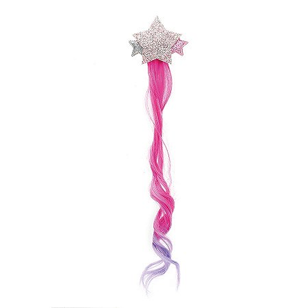 Acessório Carnaval - Enfeite de Cabelo - Mecha Estrela - Pink - 01 UN - Cromus - Rizzo