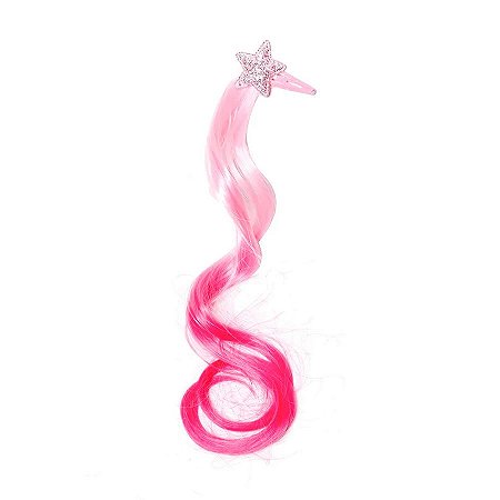 Acessório Carnaval - Enfeite de Cabelo - Mecha Estrela - Rosa - 1 Unidade - Cromus - Rizzo