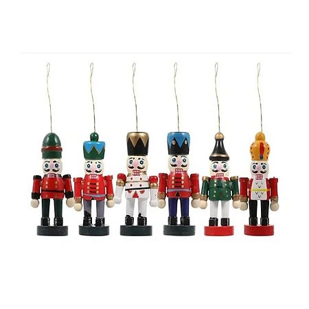 Conjunto Quebra Nozes - 7,5Cm Cada - 6 unidades - Rizzo