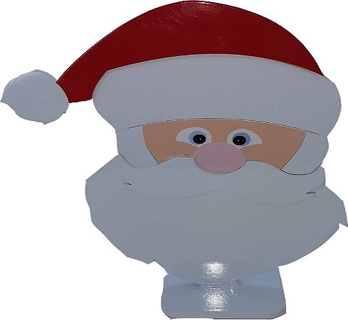 Display Decorativo de Natal - Papai Noel Rosto - 25 Centímetros - 1 unidade - Top Line - Rizzo