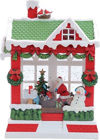 Casa Noel com LED - 3AA - Cromus Natal - 1 unidade - Rizzo