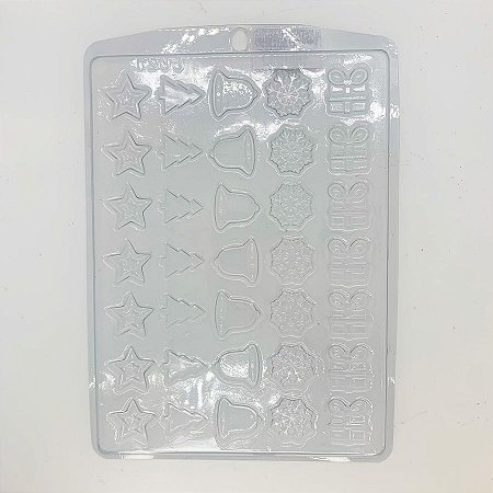 Forma de Acetato Natal Sino e Pinheiro - 1 unidade - Crystal Forming - Rizzo