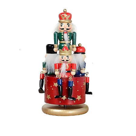 Caixa Musical Com Quebra Nozes - 20Cm - Modelo A - 1 unidade - Rizzo