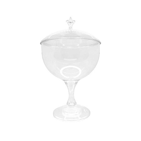 Taça Americana Flor-de-Lis Com Tampa - 1,150 ml  - 1 unidade - Rizzo