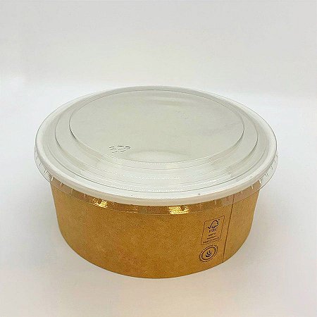 Pote de Papel Kraft - 5 Unidades - Ref KB04 - Kraft Bowls - Rizzo