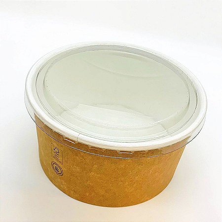 Pote de Papel Kraft - 5 Unidades - Ref KB02 - Kraft Bowls - Rizzo