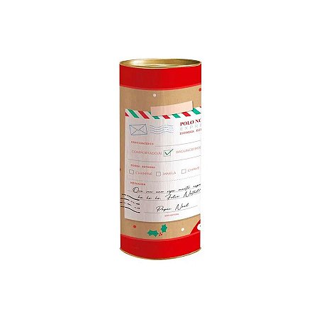 Lata para Presente Rígida - Polo Norte Carta - 1 unidade - Cromus - Rizzo
