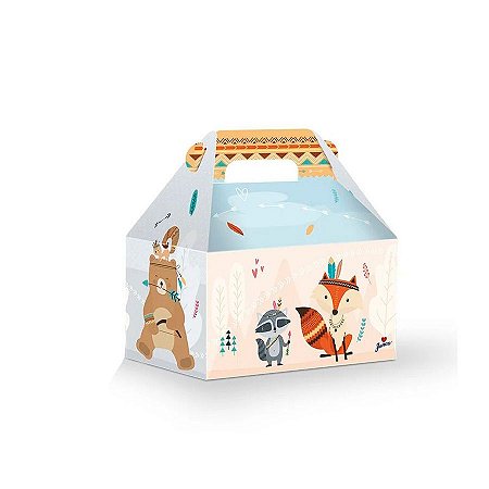 Caixa Surpresa Maleta - Animais na Floresta - 8 unidades - Junco - Rizzo