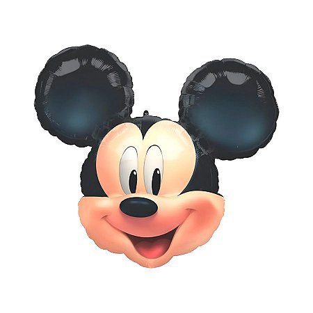 Balão de Festa Metalizado 25" 63cm - Mickey Mouse - 1 unidade - Cromus - Rizzo