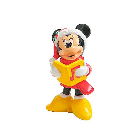 Enfeite de Natal - Minnie lendo livro - 7cm  - 1 unidade - Cromus  - Rizzo