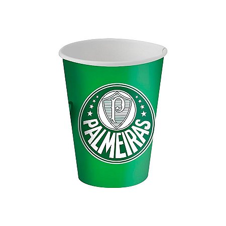 Copo de Papel - Palmeiras - 200ml - 8 unidades - Festcolor - Rizzo