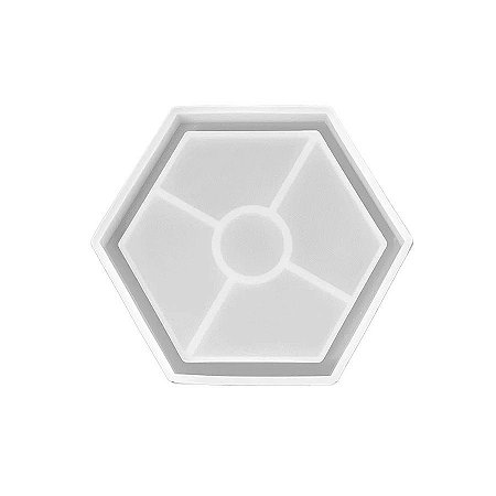 Molde de Silicone - Copo Hexagonal - 12x10,5cm - 1 unidade - Rizzo