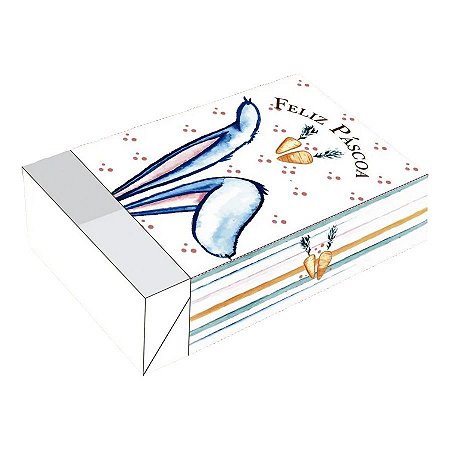 Caixa Divertida para 06 doces - Orelhas Azuis Ref.1363 - 10 unidades - Rizzo - Rizzo