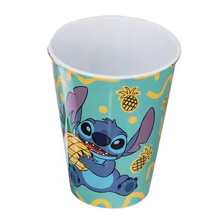 Copo de Plástico Stitch - Verde - 280 ml - 1 unidade - Plasútil - Rizzo