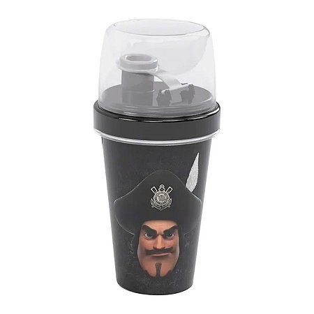 Mini Shakeira com Tampa - Corinthians - 320 ml - 1 unidade - Plasútil - Rizzo