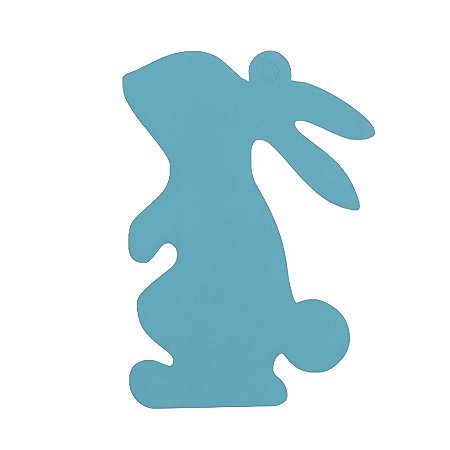 Tag Coelho de Páscoa Azul - 7,5x10,5cm - 5 unidades - Rizzo