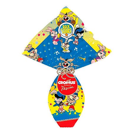 Saco Express 32x32cm para Ovos de 150g a 200g - Coelhos Rockstars - 5 unidades - Cromus - Rizzo
