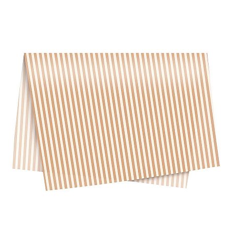 Papel de Seda - 49x69cm - Lavie Amendoa  - 10 unidades - Cromus - Rizzo