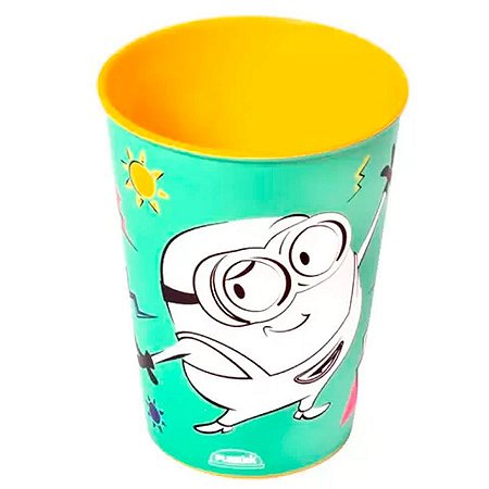 Copo de Plástico Festa Minions Verde 320Ml - Plasútil - Rizzo Festas