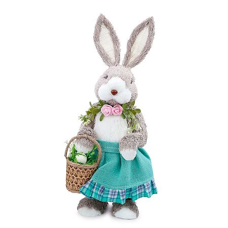 Coelha Decorativa em Pé Saia Tifanny - M - 1 unidade - Cromus - Rizzo