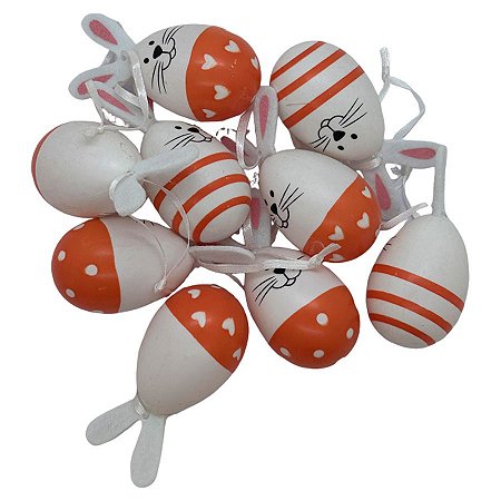 Sacos de Ovos de Codorna Sortidos - Branco e Laranja - 9 unidades - Cromus - Rizzo
