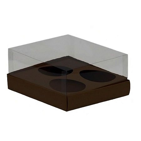 Caixa Ovo de Colher Trio 150g - Marrom - 5 unidades - ASSK - Rizzo