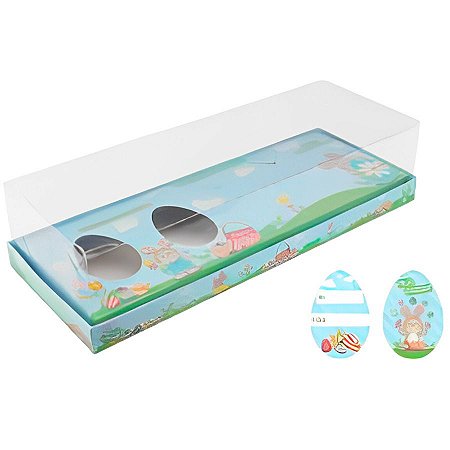 Caixa Ovo de Colher Kit Confeiteiro - 100g Coelho Campestre - 5 unidades - Decora Doces  - Rizzo