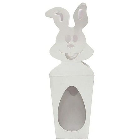 Caixa Coelho 6x10x4cm - Branco - 10 unidades - ASSK - Rizzo