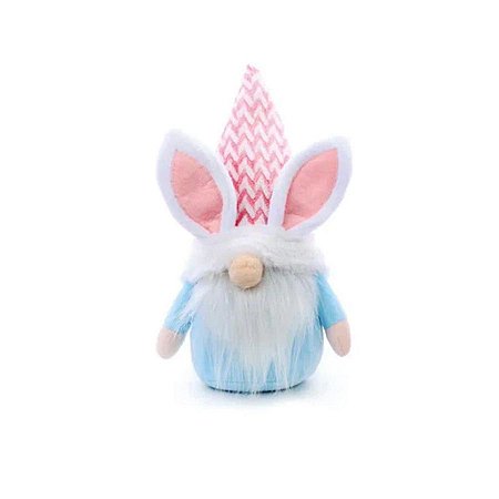 Gnomo Kringle com Orelha Coelho - Azul  - 1 unidade - Cromus - Rizzo