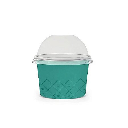 Pote de Papel com Tampa Bolha - Verde - 95x53mm - 5 unidades - Sulformas - Rizzo