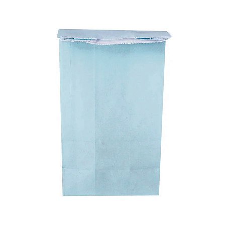 Saquinho de Papel Kraft Azul Claro - 9x18x6cm - 24 Unidades - ArtLille - Rizzo