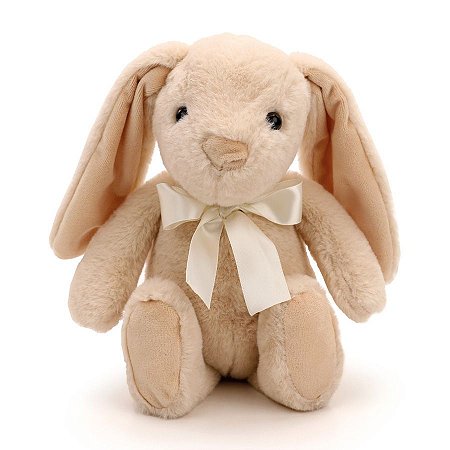 Coelho de Pelúcia Orelhas Grandes - Marrom - 27cm - 1 unidade - Cromus - Rizzo