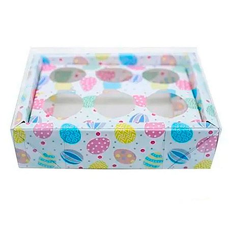 Caixa Base Brigadeiro - Páscoa Branca - N1 (9cm x12cm x4cm) - 5 unidades - Assk - Rizzo