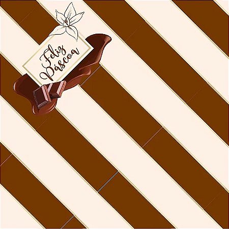 Saco Express 44x44cm para Ovos de 500g a 750g - Chocolate - 25 unidades - Cromus - Rizzo