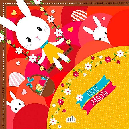 Saco Express 39x39cm para Ovos de 350g a 500g - Jardim de Páscoa - 25 unidades - Cromus - Rizzo