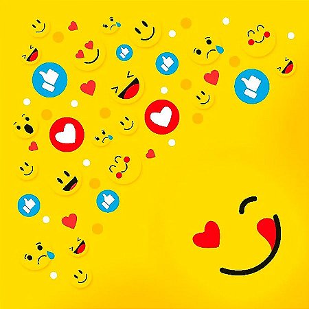 Saco Express 39x39cm para Ovos de 350g a 500g - Emoji - 25 unidades - Cromus - Rizzo
