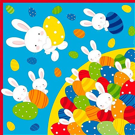 Saco Express 32x32cm para Ovos de 150g a 200g - Piscina de Ovos Azul - 25 unidades - Cromus - Rizzo