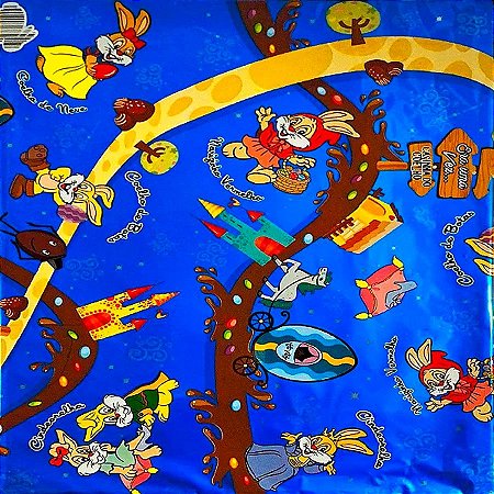 Folha para Ovos de Páscoa Metalizado Contos de Fada Azul 69x89cm - 25 unidades - Cromus - Rizzo