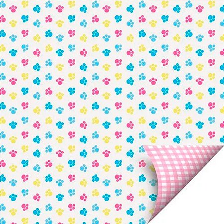 Folha para Ovos de Páscoa Double Face Fascinio Rosa 69x89cm - 25 unidades - Cromus - Rizzo