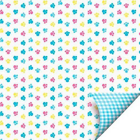 Folha para Ovos de Páscoa Double Face Fascinio Azul 69x89cm - 25 unidades - Cromus - Rizzo