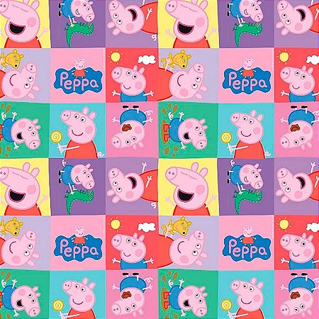 Folha para Ovos de Páscoa Peppa e George 69x89cm - 25 unidades - Cromus - Rizzo