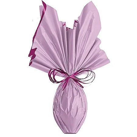 Folha para Ovos de Páscoa Double Face Acetinado Roxo Lilás 69x89cm - 25 unidades - Cromus - Rizzo