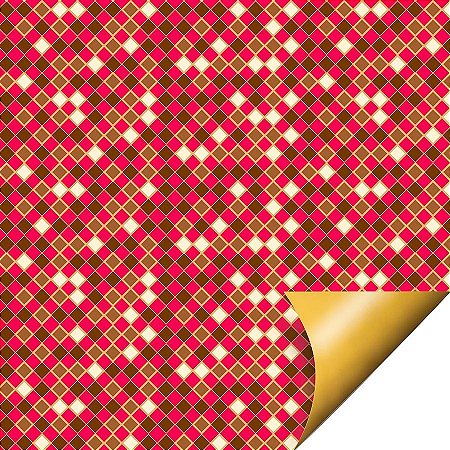 Folha para Ovos de Páscoa Double Face Crystal Vermelho 69x89cm - 25 unidades - Cromus - Rizzo