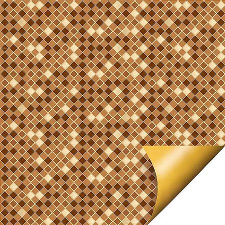 Folha para Ovos de Páscoa Double Face Crystal Marrom 69x89cm - 25 unidades - Cromus - Rizzo