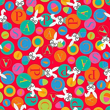 Folha para Ovos de Páscoa Cores Vermelho 69x89cm - 25 unidades - Cromus - Rizzo
